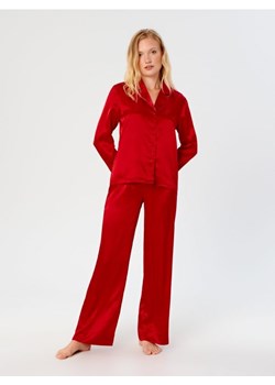 Sinsay - Piżama satynowa - czerwony ze sklepu Sinsay w kategorii Piżamy damskie - zdjęcie 166668400