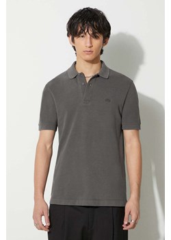 Lacoste polo bawełniane kolor szary gładki PH3450 S0I ze sklepu PRM w kategorii T-shirty męskie - zdjęcie 166668880