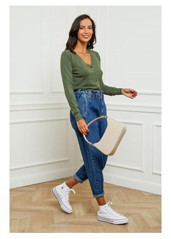 Soft Cashmere Kardigan w kolorze khaki ze sklepu Limango Polska w kategorii Swetry damskie - zdjęcie 166670943