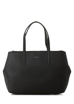 Calvin Klein Damska torba shopper Kobiety Sztuczna skóra czarny jednolity ze sklepu vangraaf w kategorii Torby Shopper bag - zdjęcie 166671621
