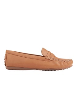Marco Shoes Wygodne mokasyny z miękkiej skóry brązowe ze sklepu ButyModne.pl w kategorii Mokasyny damskie - zdjęcie 166675001