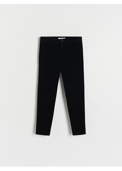 Reserved - Welurowe spodnie - czarny ze sklepu Reserved w kategorii Spodnie dziewczęce - zdjęcie 166684551