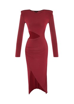 trendyol Sukienka w kolorze bordowym ze sklepu Limango Polska w kategorii Sukienki - zdjęcie 166687522