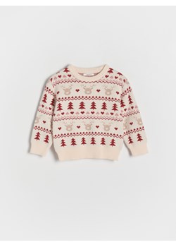 Reserved - Świąteczny sweter z wiskozą - wielobarwny ze sklepu Reserved w kategorii Bluzy i swetry - zdjęcie 166688652