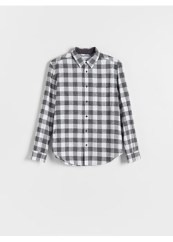 Reserved - Koszula regular fit w kratę - biały ze sklepu Reserved w kategorii Koszule męskie - zdjęcie 166688793