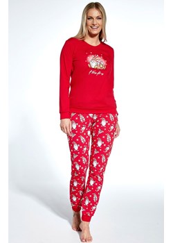 Piżama damska świąteczna czerwona 671/346, Kolor czerwony, Rozmiar S, Cornette ze sklepu Primodo w kategorii Piżamy damskie - zdjęcie 166695032