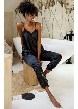 Satynowa piżama damska w kolorze czarnym Day, Kolor czarny, Rozmiar XS, DKaren ze sklepu Primodo w kategorii Piżamy damskie - zdjęcie 166695140