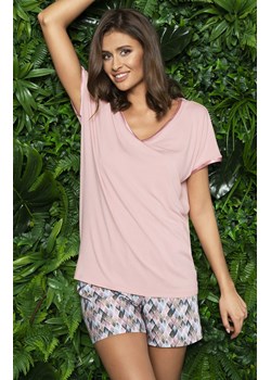 Bambus piżama damska kr.kr., Kolor różowo-szary, Rozmiar S, Italian Fashion ze sklepu Primodo w kategorii Piżamy damskie - zdjęcie 166696370