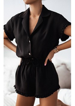 Piżama damska komplet czarny Holly PK09, Kolor czarny, Rozmiar 34, Ivon ze sklepu Primodo w kategorii Piżamy damskie - zdjęcie 166696943