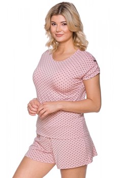 338 piżama damska, Kolor różowy-wzór, Rozmiar M, Lupoline ze sklepu Primodo w kategorii Piżamy damskie - zdjęcie 166697331