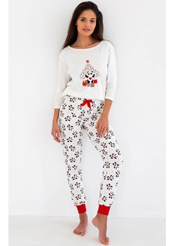 Świąteczna piżama damska bawełniana Panda White, Kolor biały-wzór, Rozmiar XL, SENSIS ze sklepu Primodo w kategorii Piżamy damskie - zdjęcie 166697724