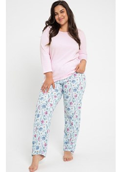 Bawełniana piżama damska Plus Size Amora 3008, Kolor różowy-wzór, Rozmiar XXL, Taro ze sklepu Primodo w kategorii Piżamy damskie - zdjęcie 166697920