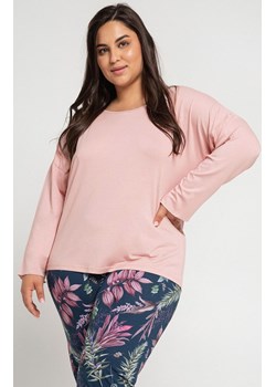 Taro piżama damska w kolorze pudrowego różu plus size Vivian 3013, Kolor róż pudrowy-wzór, Rozmiar XXL, Taro ze sklepu Primodo w kategorii Piżamy damskie - zdjęcie 166697933