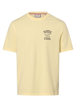 Scotch & Soda T-shirt męski Mężczyźni Bawełna waniliowy nadruk ze sklepu vangraaf w kategorii T-shirty męskie - zdjęcie 166700220