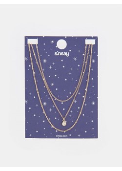 Sinsay - Naszyjnik 3 pack - złoty ze sklepu Sinsay w kategorii Naszyjniki - zdjęcie 166760341