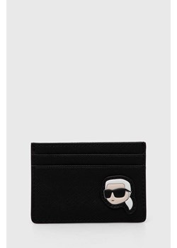 Karl Lagerfeld etui na karty kolor czarny ze sklepu ANSWEAR.com w kategorii Portfele damskie - zdjęcie 166760870