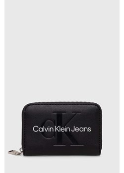 Calvin Klein Jeans portfel damski kolor czarny ze sklepu ANSWEAR.com w kategorii Portfele damskie - zdjęcie 166760933