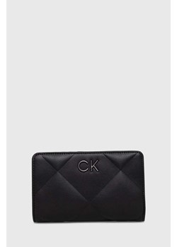 Calvin Klein portfel damski kolor czarny ze sklepu ANSWEAR.com w kategorii Portfele damskie - zdjęcie 166767363