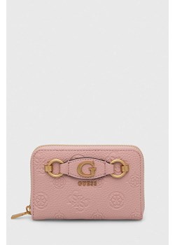 Guess portfel IZZY damski kolor różowy SWPD92 09400 ze sklepu ANSWEAR.com w kategorii Portfele damskie - zdjęcie 166767571