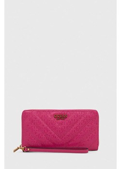 Guess portfel JANIA damski kolor różowy SWGA91 99630 ze sklepu ANSWEAR.com w kategorii Portfele damskie - zdjęcie 166767621