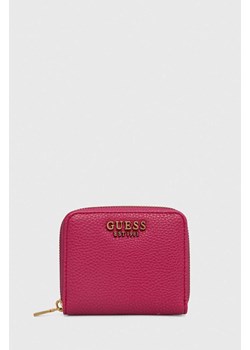 Guess portfel LARYN damski kolor różowy SWBA91 96370 ze sklepu ANSWEAR.com w kategorii Portfele damskie - zdjęcie 166767650