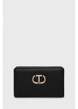 Twinset portfel damski kolor czarny ze sklepu ANSWEAR.com w kategorii Portfele damskie - zdjęcie 166767793