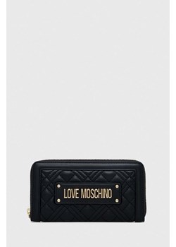 Love Moschino portfel damski kolor czarny ze sklepu ANSWEAR.com w kategorii Portfele damskie - zdjęcie 166767962