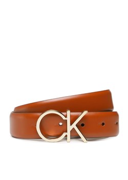 Pasek Damski Calvin Klein Re-Lock Ck Logo Belt 30Mm K60K610157 Brązowy ze sklepu eobuwie.pl w kategorii Paski damskie - zdjęcie 166771790