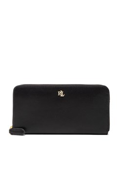 Duży Portfel Damski Lauren Ralph Lauren Zip Cont Wlt 432876730003 Czarny ze sklepu eobuwie.pl w kategorii Portfele damskie - zdjęcie 166773691
