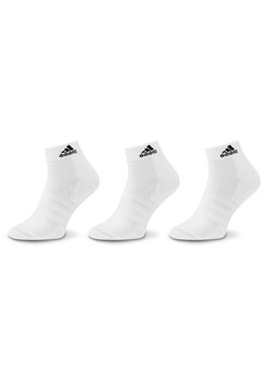 Skarpety Niskie Unisex adidas Cushioned Sportswear Ankle Socks 3 Pairs HT3441 Biały ze sklepu eobuwie.pl w kategorii Skarpetki dziecięce - zdjęcie 166775101