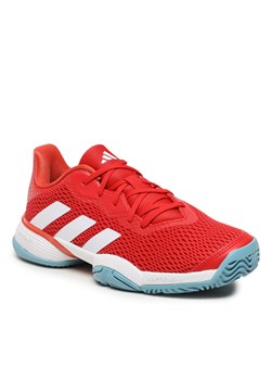 Buty adidas Barricade Tennis Shoes HP9696 Czerwony ze sklepu eobuwie.pl w kategorii Buty sportowe dziecięce - zdjęcie 166775261