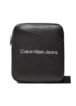 Saszetka Calvin Klein Jeans Monogram Soft Reporter18 K50K510108 Czarny ze sklepu eobuwie.pl w kategorii Torby męskie - zdjęcie 166775772