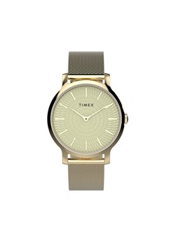 Zegarek Timex Transcend TW2V92800 Gold/Gold ze sklepu eobuwie.pl w kategorii Zegarki - zdjęcie 166778560