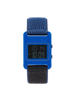 Zegarek adidas Originals Retro Pop Digital Watch AOST23066 Niebieski ze sklepu eobuwie.pl w kategorii Zegarki - zdjęcie 166782183