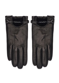 Rękawiczki Damskie Calvin Klein K60K609974 Ck Black BLK ze sklepu eobuwie.pl w kategorii Rękawiczki damskie - zdjęcie 166791220