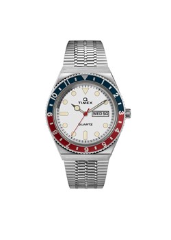 Zegarek Timex Q Reissue TW2U61200 Srebrny ze sklepu eobuwie.pl w kategorii Zegarki - zdjęcie 166797431