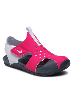 Sandały Nike Sunray Protect 2 (PS) 943826 604 Fireberry/Football Grey ze sklepu eobuwie.pl w kategorii Sandały dziecięce - zdjęcie 166799192