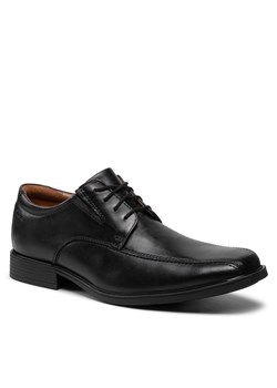 Półbuty Clarks Tilden Walk 261103107 Black Leather ze sklepu eobuwie.pl w kategorii Buty eleganckie męskie - zdjęcie 166799290