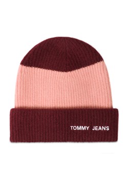 Czapka Tommy Jeans Tjw Academia Beanie AW0AW12623 Różowy ze sklepu eobuwie.pl w kategorii Czapki zimowe damskie - zdjęcie 166799431