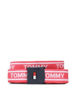 Pasek Dziecięcy Tommy Jeans Webbing Belt AU0AU01627 Różowy ze sklepu eobuwie.pl w kategorii Paski dziecięce - zdjęcie 166800913