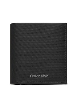 Duży Portfel Męski Calvin Klein Ck Must Trifold 6Cc W/ Coin K50K511382 Ck Black Pique BEH ze sklepu eobuwie.pl w kategorii Portfele męskie - zdjęcie 166802754