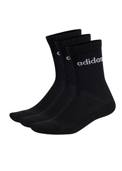 Skarpety wysokie unisex adidas Linear Crew Cushioned Socks 3 Pairs IC1301 black/white ze sklepu eobuwie.pl w kategorii Skarpetki męskie - zdjęcie 166802943