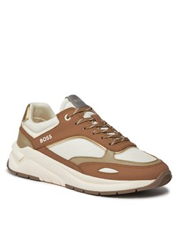 Sneakersy Boss Skylar Runn 50504291 Medium Beige 260 ze sklepu eobuwie.pl w kategorii Buty sportowe damskie - zdjęcie 166803303