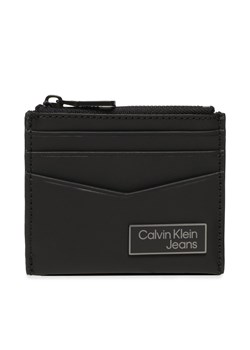 Etui na karty kredytowe Calvin Klein Jeans Logo Plaqueid Cardholder W/Zip K50K510130 BDS ze sklepu eobuwie.pl w kategorii Etui - zdjęcie 166805604