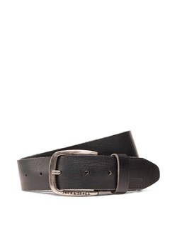 Pasek Męski Jack&Jones Jackpaul Leather Belt 12111286 Czarny ze sklepu eobuwie.pl w kategorii Paski męskie - zdjęcie 166813813