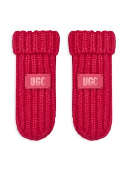 Rękawiczki dziecięce Ugg K Chunky Mitten 100030 Różowy ze sklepu eobuwie.pl w kategorii Rękawiczki dziecięce - zdjęcie 166817502