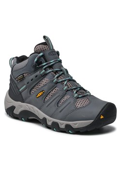Trekkingi Keen Koven Mid Wp 1020212 Steel Grey/Wasabi ze sklepu eobuwie.pl w kategorii Buty trekkingowe damskie - zdjęcie 166818914