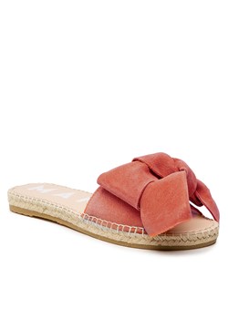 Espadryle Manebi Sandals With Bow R 3.3 J0 Apricot Suede ze sklepu eobuwie.pl w kategorii Espadryle damskie - zdjęcie 166820182