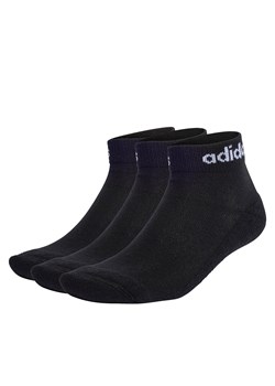 Skarpety Niskie Unisex adidas Linear Ankle Socks Cushioned Socks 3 Pairs IC1303 black/white ze sklepu eobuwie.pl w kategorii Skarpetki męskie - zdjęcie 166821731