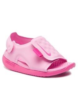 Sandały Nike Sunray Adjust 5 (TD) AJ9077 601 Psychic Pink/Laser Fuchsia ze sklepu eobuwie.pl w kategorii Sandały dziecięce - zdjęcie 166821944